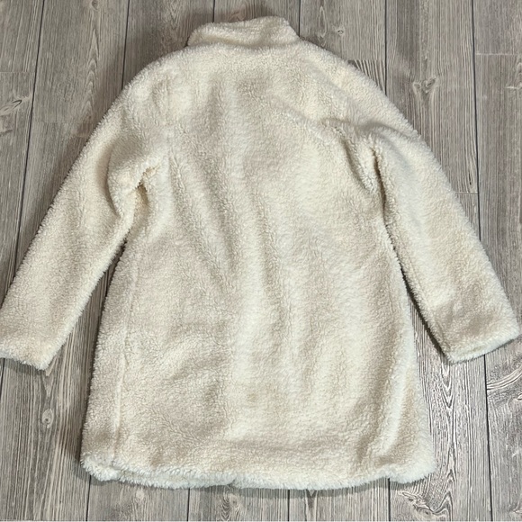 Skies are Blue Teddy Long Coat, cream color, size medium - Picture 5 of 5